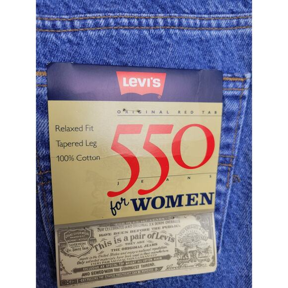NWT Vtg Levi's 550 Jeans Mom High Waist Relaxed Fit Tapered Women's Size 9 Long - Picture 5 of 9